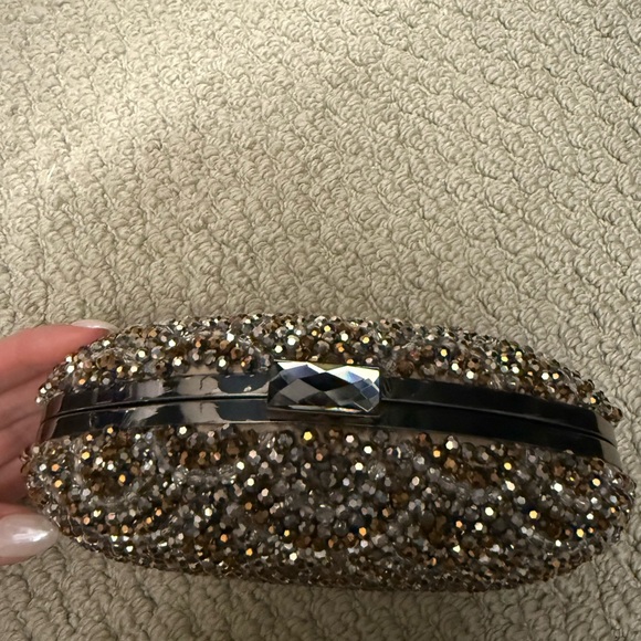 Sondra Roberts Beaded Clutch - Gold and Silver - Picture 3 of 7